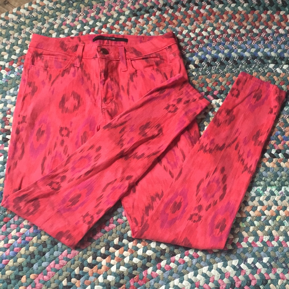 Joe’s Red Pattern Jeans